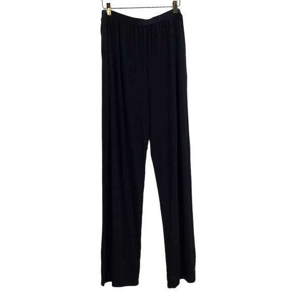 LULU'S M black straight leg elastic waist pocket lounge pants NEW B165 - Picture 2 of 7